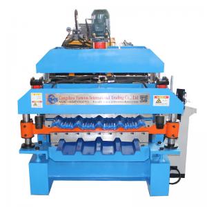 China Precision Metalworking 4kw Power Roof Roll Forming Machine With 1 Year Warranty on sale