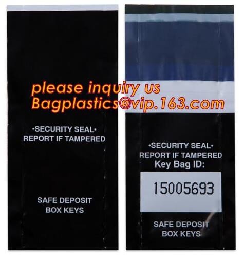 Security plastic bag with adhesive tape for cash, plastic money bag, Security Money Cash Bag For Airport/Bank and police