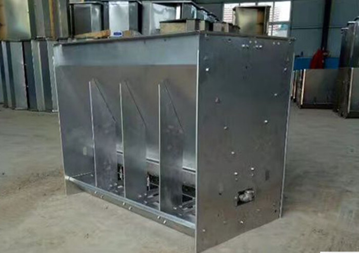 Stainless Steel Double Sided Hog Feeder , Automatic Swine Feeder Easy To Clean