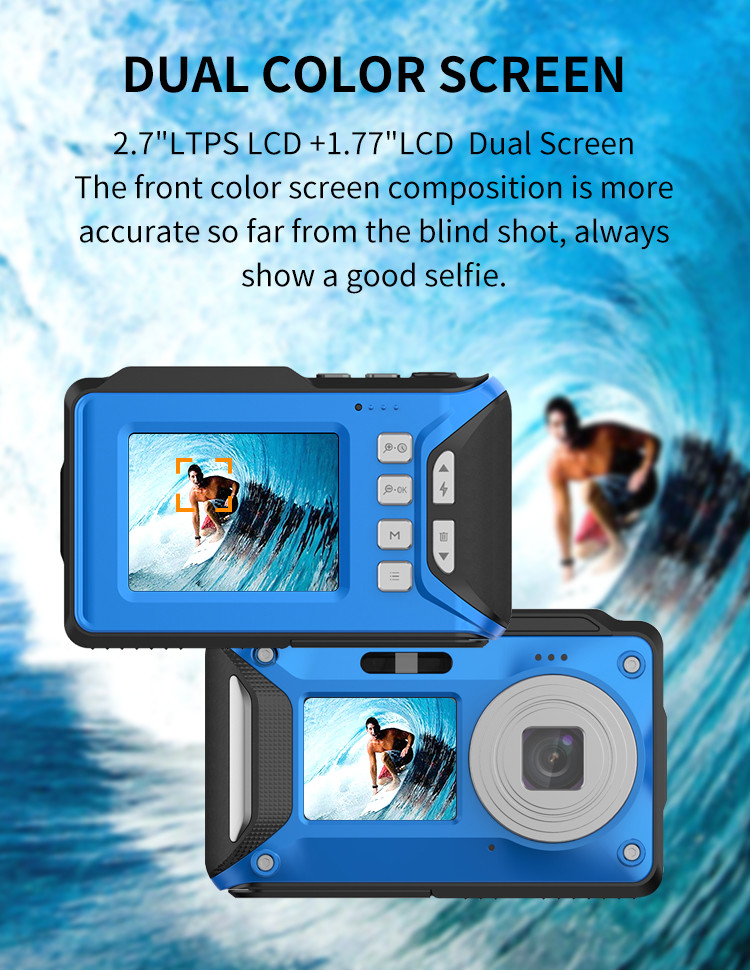 2.7" Dual Screen Digital Camera MIC 2.4G Remote Controller WIFI Support 4k HD DV Camcorder