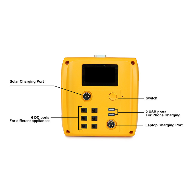 RoHS 100W Solar Energy Home Systems 36000mAh Off Grid Power Supply Systems