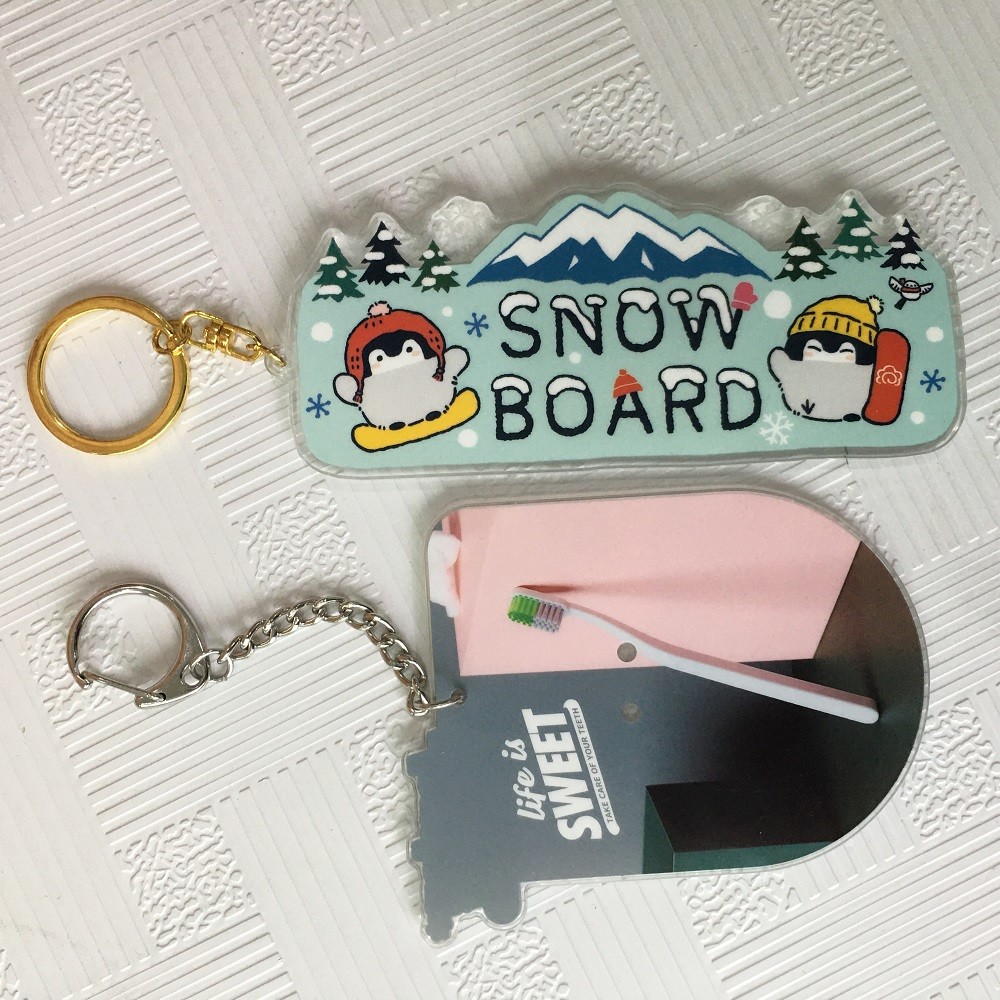 Personalized Custom Double-Sided Printing Clear Acrylic Anime Charm Keychain