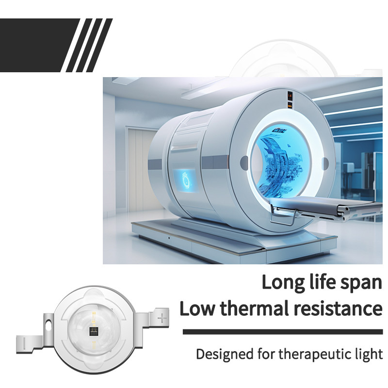 Wholesale 2W 585-590nm 800-810nm LED Chip 950-1100mW 700mA 2.0-2.4V For Therapeutic Lamp