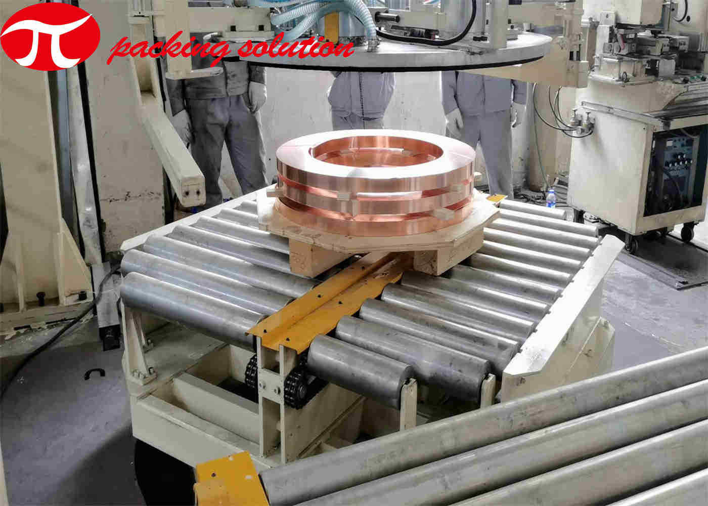Welding Copper Wire Wrapping Machine Pit Installation 2000Kg OD 1400mm 1.5KW Power
