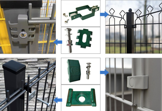 Welded 0.5m Width Double Loop Wire Fencing 868 / 656 For Garden