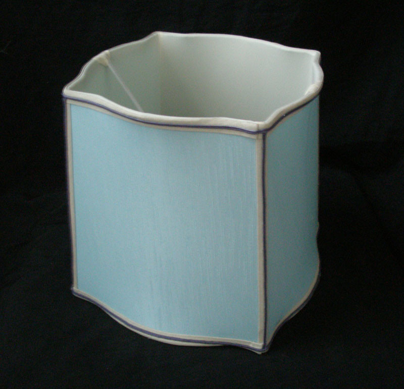 Square Cut Corner Bedside Lamp Shades 4 Convex Angle E26