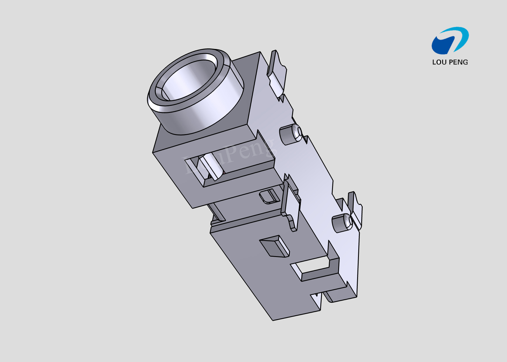 DC Jack Connectors, Cable-to-Board, 3 Position, Phone Jack, Right Angle, Printed Circuit Board, SMD