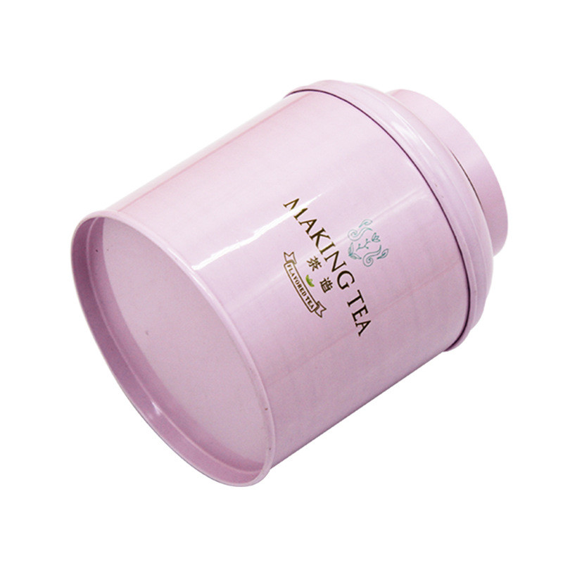 Wholesale Custom Metal Tea Canister Food Packaging Box Round Can Tea Coffee Tin Packaging Box