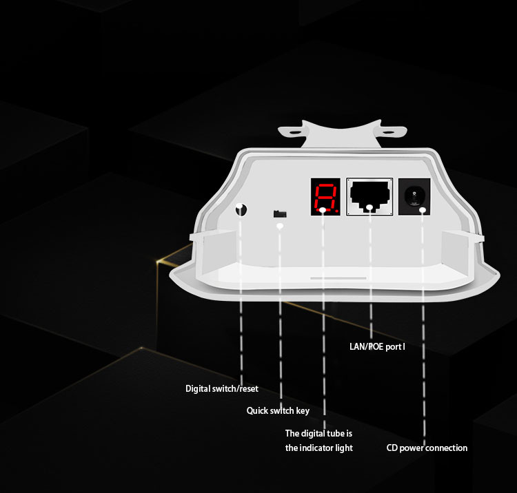 S320A 300Mbps Point To Point Wifi Bridge 500m Long Distance Plastic Shell
