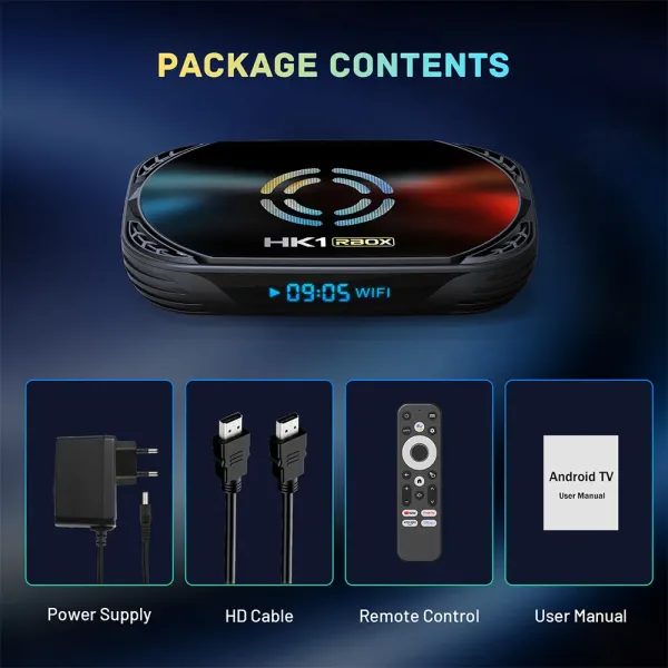 WiFi6 4K Resolution Ultra HD Android 14 Set Top Box 4G Ram 128G Rom