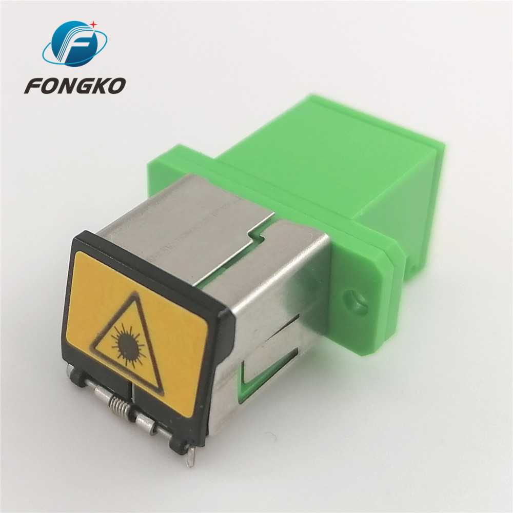 Both Two Side Auto Shutter Adaptor Plastic Metal APC SC/APC Fiber Optic Adapters