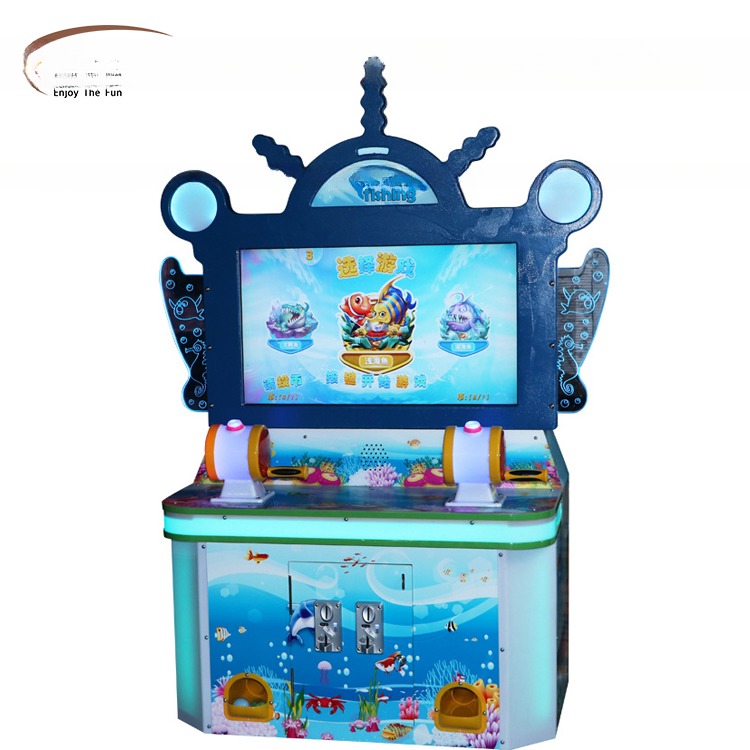 Shark Baby Kid Arcade Games Fishing Game Machine 58*63*117cm