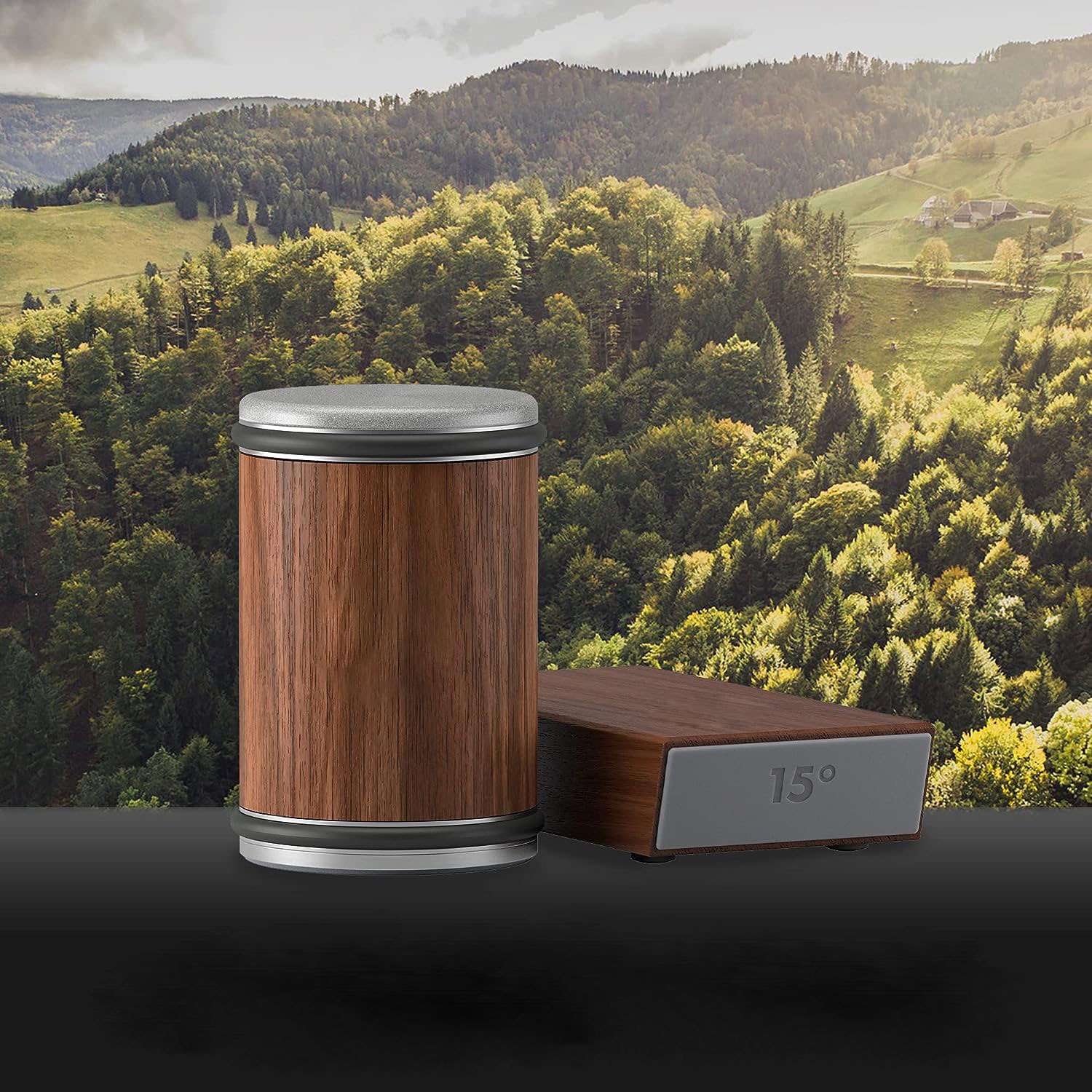 Stocked Multifunctional Kitchen Accessory Kit Walnut Aluminium Alloy Magnetic Diamond