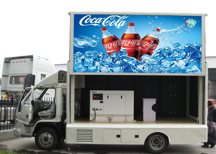 SMD 8mm Truck Mounted LED Screen , digital efficiency truck led boards