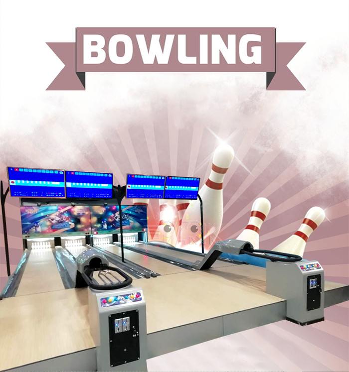 Amusement Game Bowling Alley Machine 220V 280W With Video
