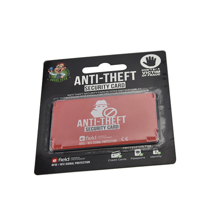 Custom Printing RFID Blocking Sleeve / Customized Size RFID Credit Card Protector