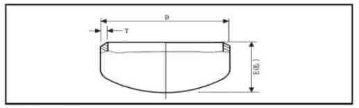 H J Carbon Steel Valves , ASME B16.9 Buttwelding Carbon Steel End Cap For Pipe Fitting