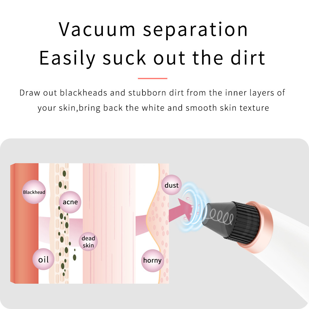 Suction Pore Cleaner Blackhead Extraction Machine Portable Electronic Multi Function