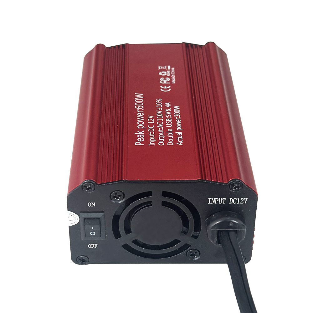 Off Grid 12V/220V 300W Modified Sine Wave Car Inverter with Charger Customized Support Power