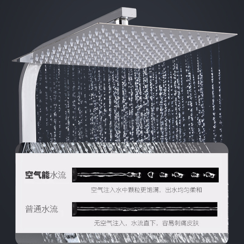 304 Stainless Steel Shower Set Wall Mounted Hot And Cold Taps