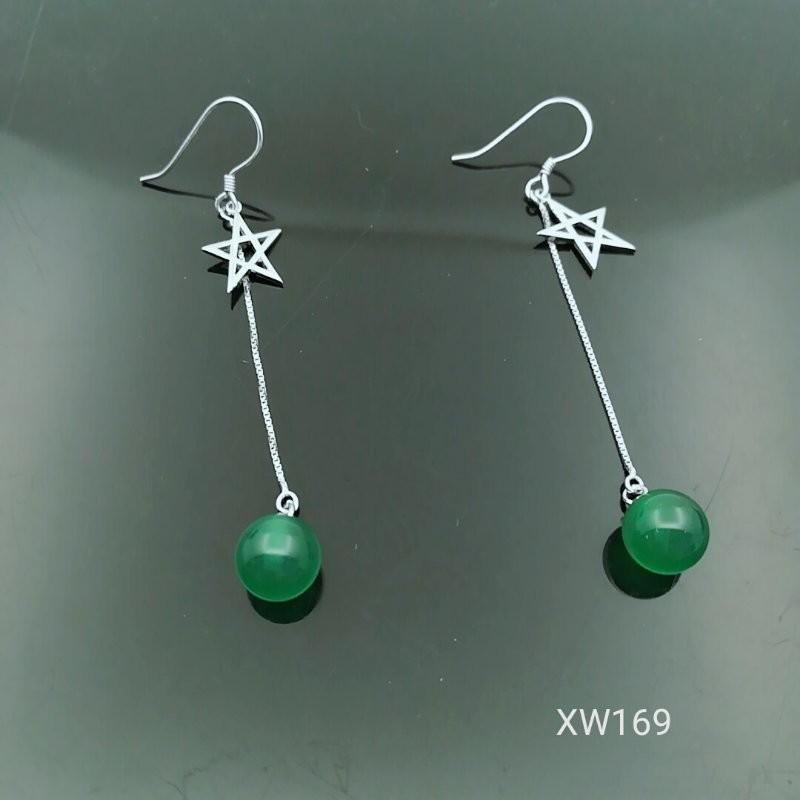 2018 New latest design of pearl earrings fashion pearl earrings silver tassel earrings WD119