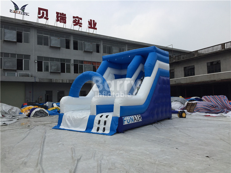 Blue Small Commercial Inflatable Slide For Children / Backyard Water Slide