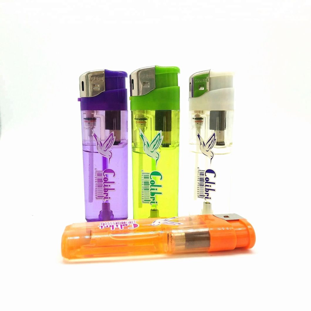 Wholesale Fresh Solid Color Briquet Plastic Electric Lighter for Promotion