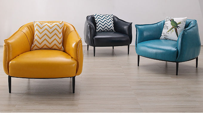 Customized Hotel Canteen Modern Dining Room Chairs Leisure Single Seater Sofa