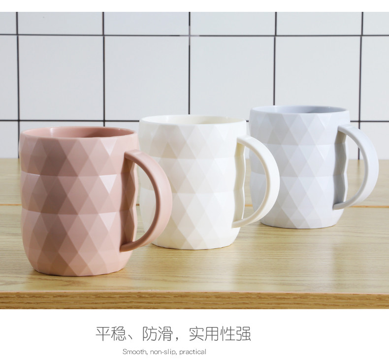 Student Brush Plastic Water Toothbrush Cup Mug With Handle