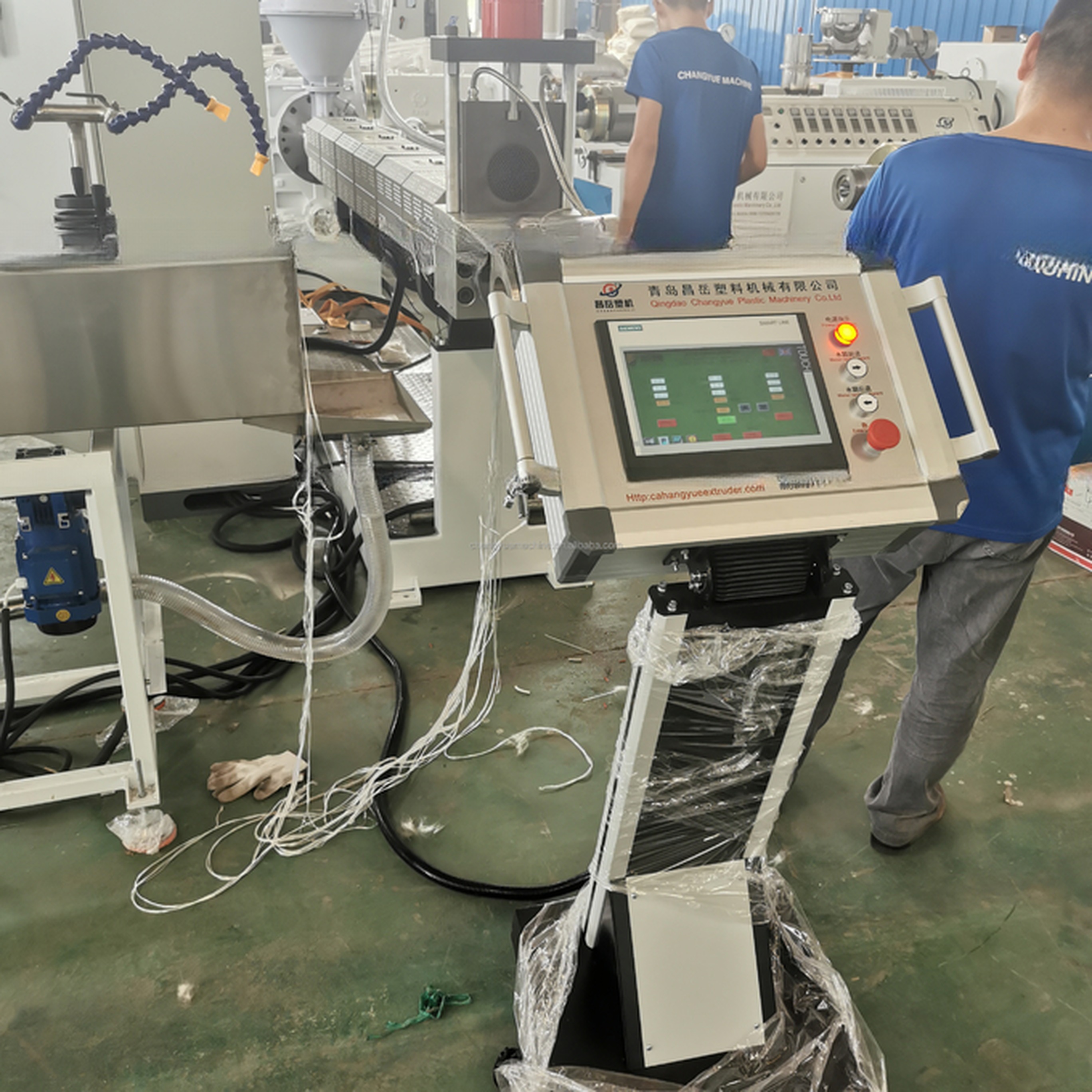 Fiber Reinforced PET Geo Strap Production Line with Single-screw Design
