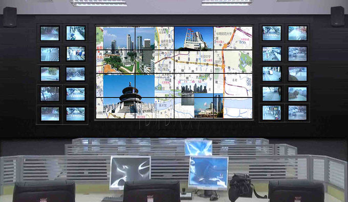 Super Thin Bezel 4K Multi Screen Display Wall 3x3 Support DVI  VGA AV YPBPR Signals
