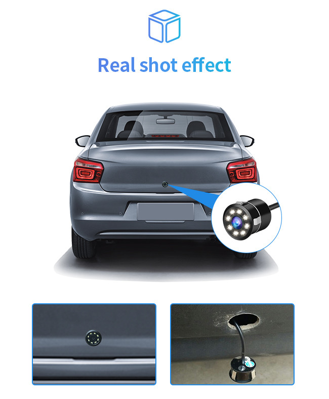 Bluetooth Reverse Parking Camera Universal 18.5 Perforated With LED Night Vision Ultra HD Night Vision