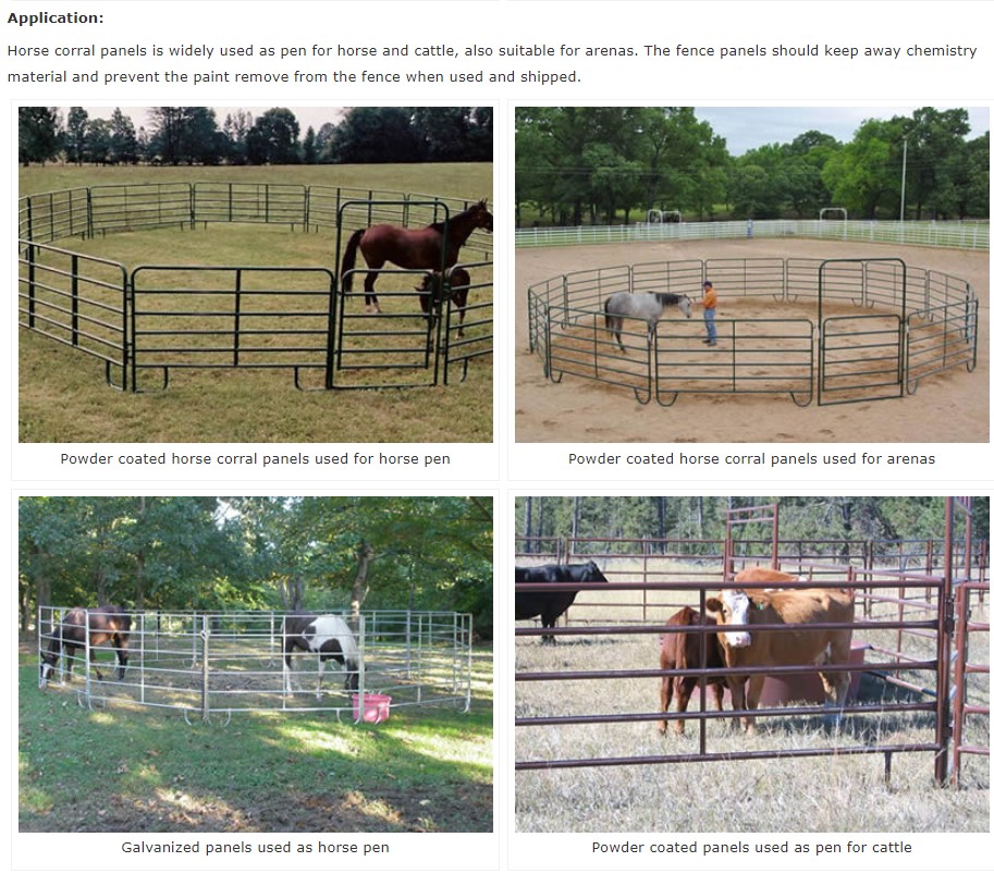 Livestock Panels 6 Oval Bar Low Hog Wire Fencing Cattle Galvanized Livestock Fence Panels