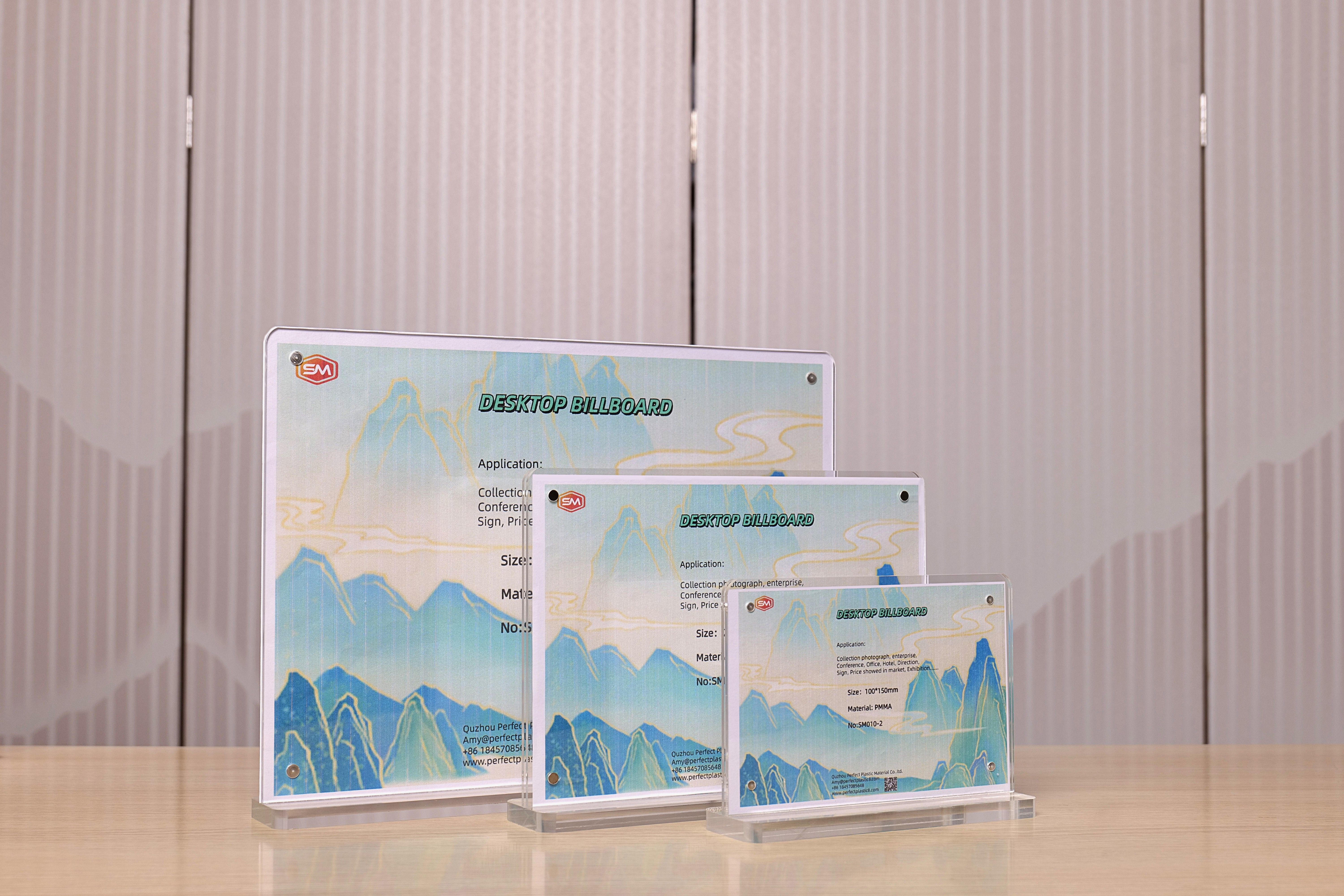 Transparent Plexiglass A4 A5 Paper Stand For Sale Advertising Printing Decoration