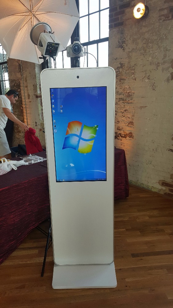 4K UHD 55" inch Floor stand LCD kiosk touchscreen self-service PC ALL-IN-ONE