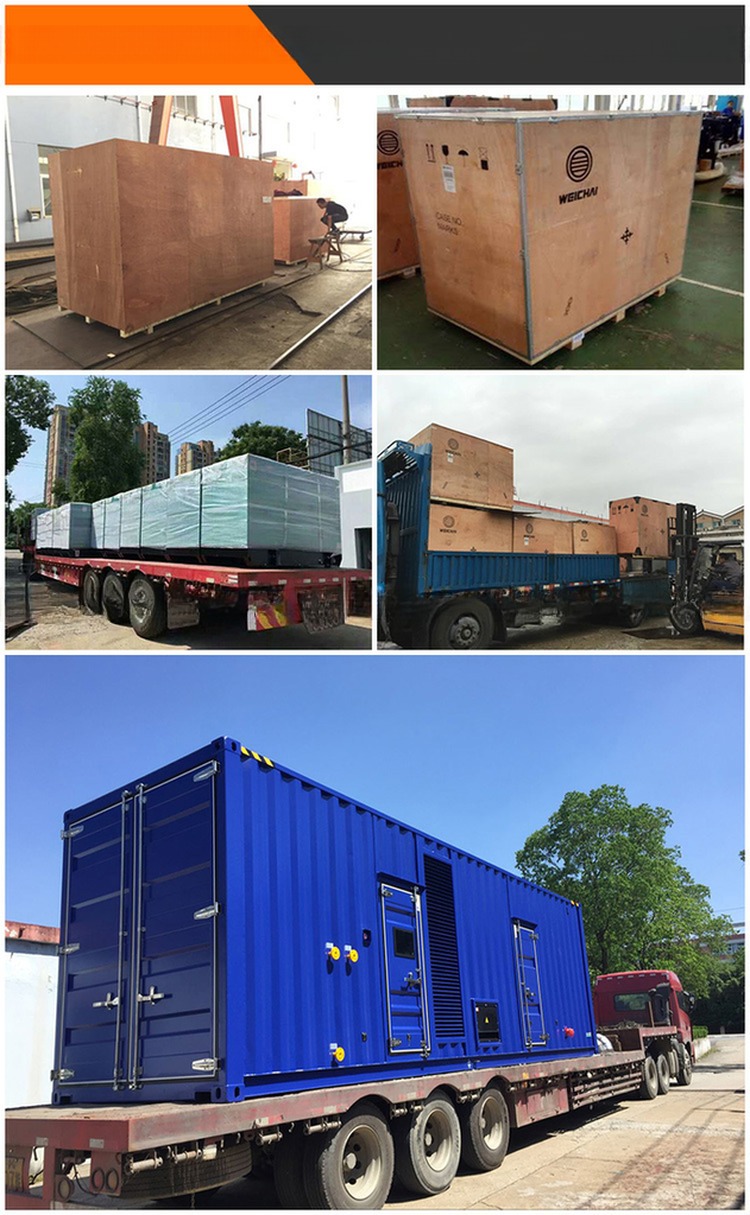 Weichai 50hz Marine Diesel Generator Set with IP21-23 Protection Class and 1