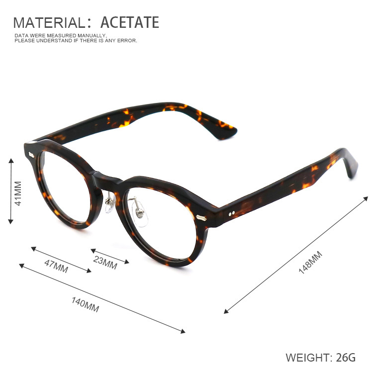 Light Men'S Acetate Glasses Black Colorsful Stylish Artisanal Acetate Optical