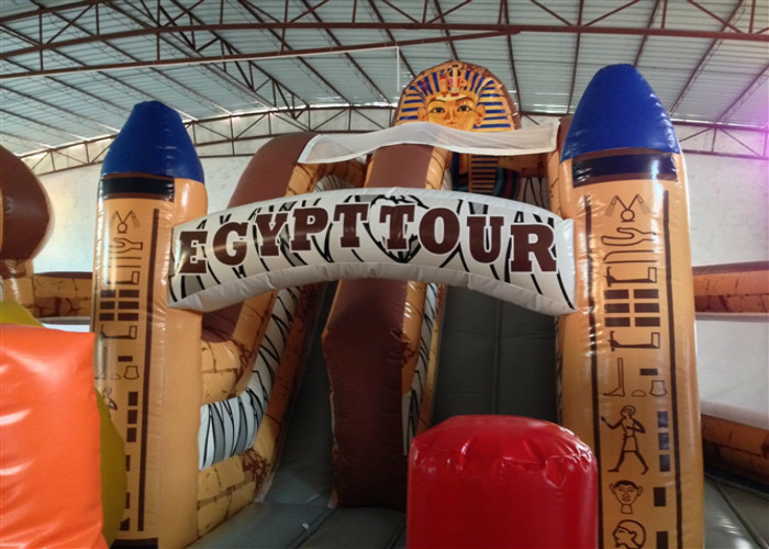 Amusement Park Commercial Inflatable Water Slides Egypt Tour Style