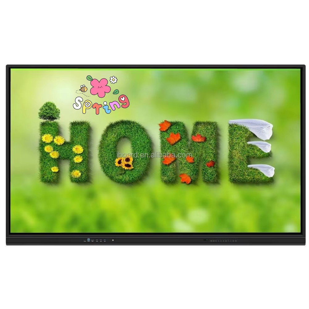 Newer Version Android System Interactive Flat Panel With High Contrast 1200:1 And Cursor Speed 100 Dot/S 20 Touch Point supported with screen share