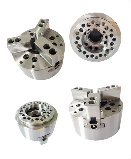 4 Inch Super Hollow Chuck 3 Jaw Hydraulic Power Chuck For CNC Lathe