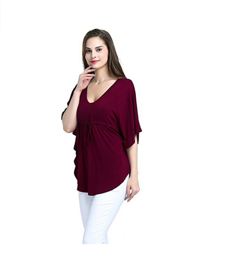 Newest Design Women Loose Blouse Bat Sleeve Lady Casual Tops Hot Sale