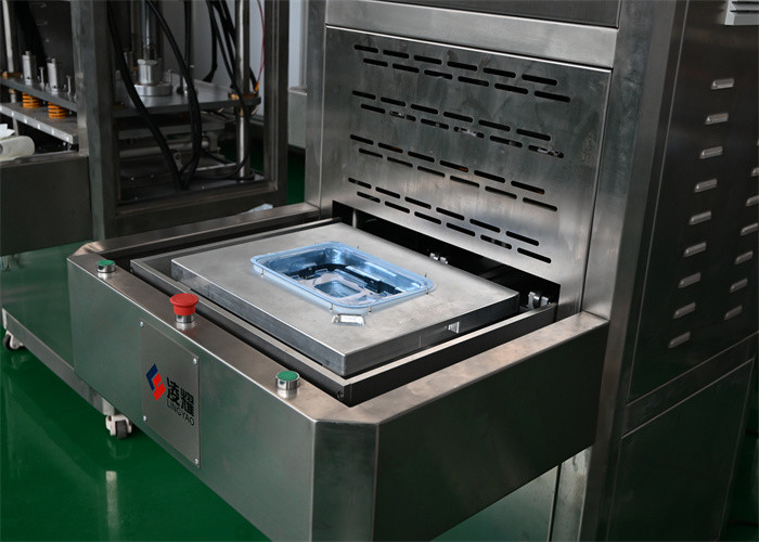 500W PLC Controlled Semi Auto Labeling Medical Heat Sealer With Adjustable Sealing Temperature