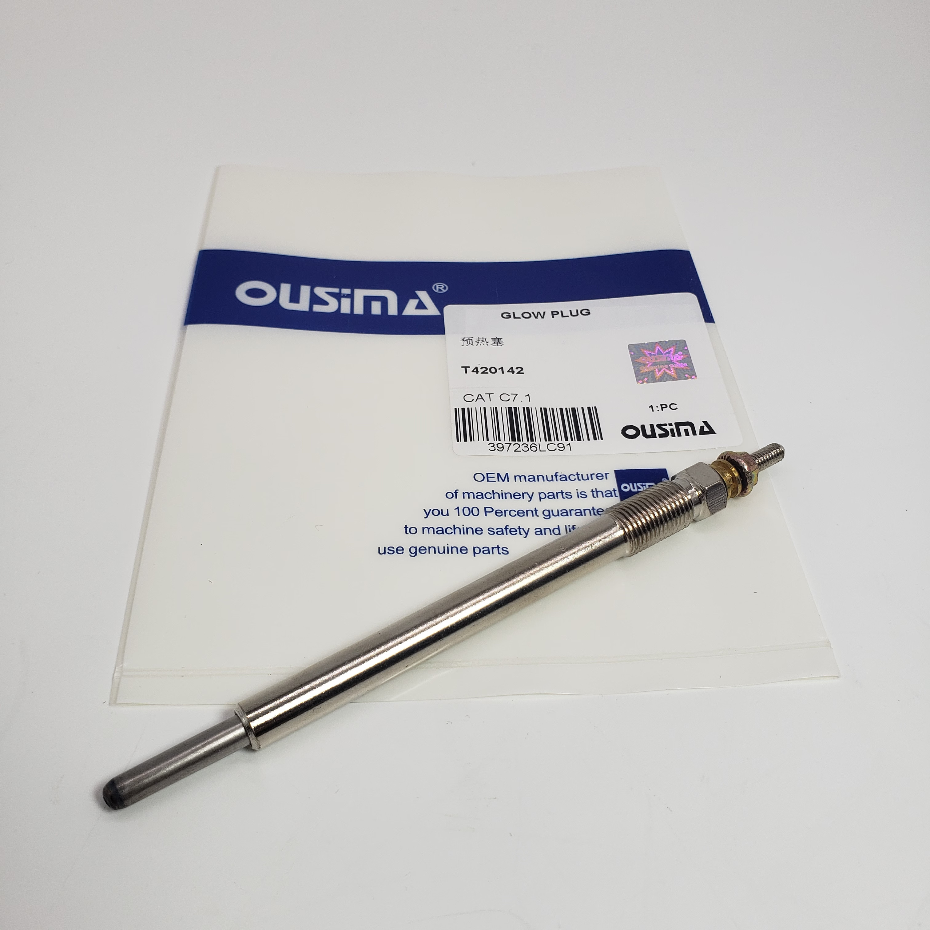 Diesel Engine Part Perkin Glow Plug T420142 For 323D2 C6.6 C7.1