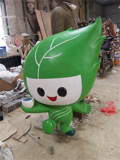 3D Custom Fiberglass Sculptures Garden LED Cartoon Character Lamps