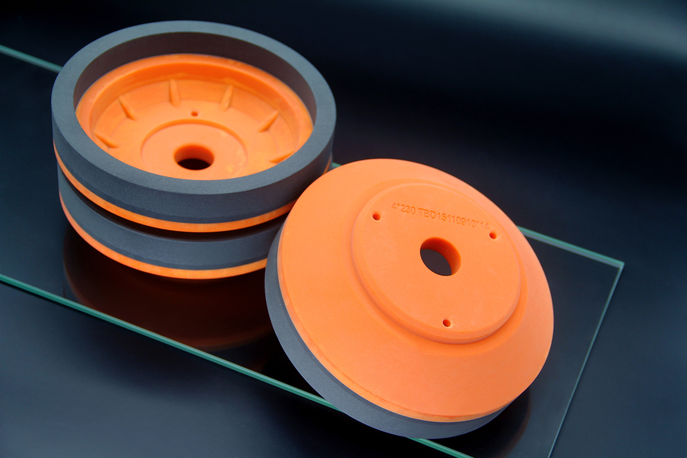 OEM Slate Orange Resin Grinding Wheel Diamond Edging Bowl Shape