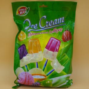 Buy cheap Small Yogurt Covered Ice Cream Lollipop / Hard Candies With Multi Fruit Flavor product