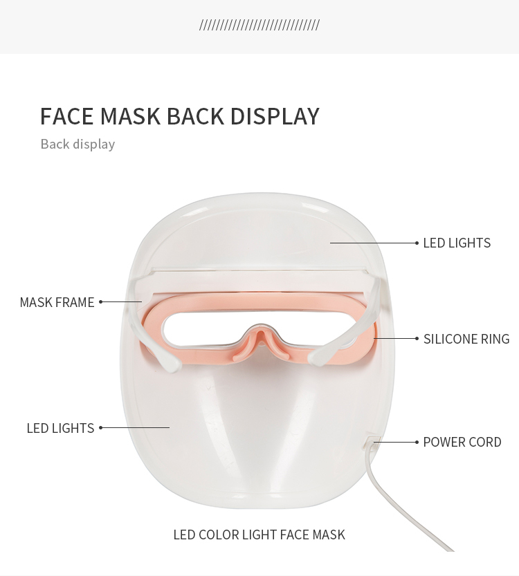 510nm 590nm LED Light Therapy Mask Photon Skin Rejuvenation Wrinkle Reducer