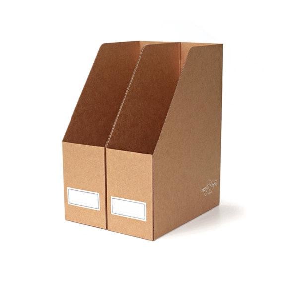 Kraft Paper File Box Paper Packaging Box OEM Logo Printing CMYK Display