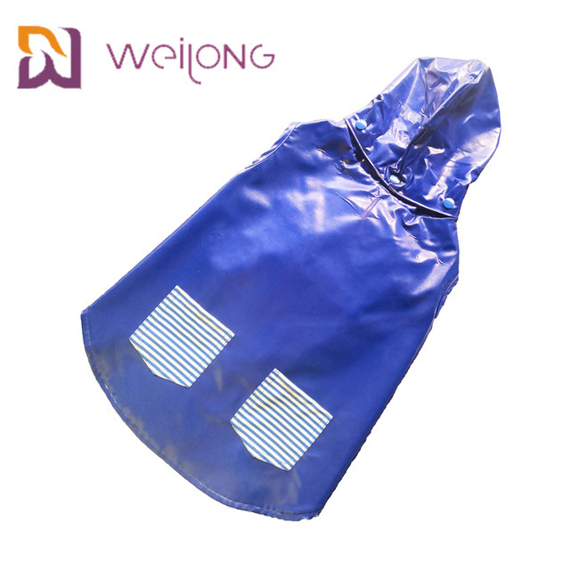 True Pocket Velcro Opening Medium Dog Raincoat Customized Double Sided