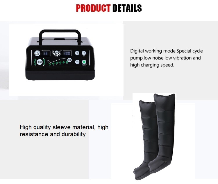 Sports Recovery Boot Air Compression Foot Massager 8 Chamber OEM ODM